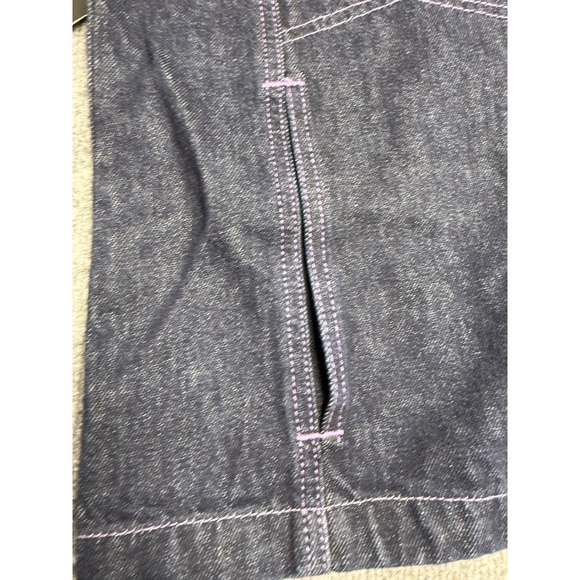 MARITHE FRANCOIS GIRBAUD Vintage‎ Womens XL Berry Denim X-Frame Jeans Jacket - Picture 7 of 12